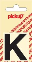Plakletter Helvetica 40 mm Sticker zwarte lettter k - Pickup