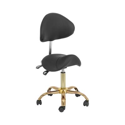 Zadelstoel - 55 - 69 cm - 150 kg - zwart/goud
