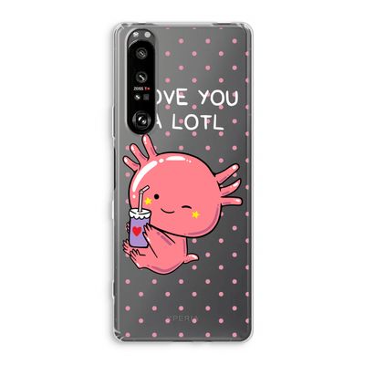 Love You A Lotl: Sony Xperia 1 III Transparant Hoesje