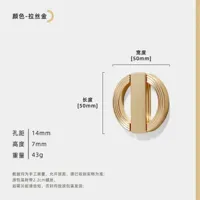 Cirkelvormig Meubelhandvat - Zinklegering | 64-256 mm Boorafstand | Nieuwe Chinese Stijl