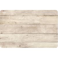 8x stuks placemats beige hout print 44 cm - thumbnail