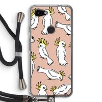 Papegaai: Pixel 3a Transparant Hoesje met koord