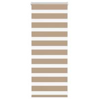 VidaXL Zebra blind 60x100 cm stofbreedte 55,9 cm polyester zandbruin