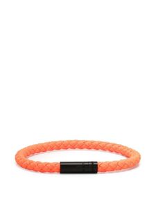 Le Gramme bracelet 5G à design tressé - Orange