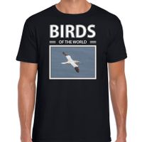 Jan van gent vogels t-shirt met dieren foto birds of the world zwart voor heren