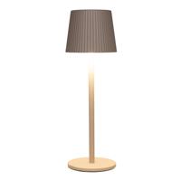 Portable tafellamp Glambiance - beige/zand - 27 cm - aanraaksensor - draadloos/oplaadbaar USB - buit Portable tafellamp Glambiance - beige/zand - 27 cm - aanraaksensor - draadloos/oplaadbaar USB - buit