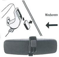 Van Wezel Interior mirror tarpaulin,without adhesiv