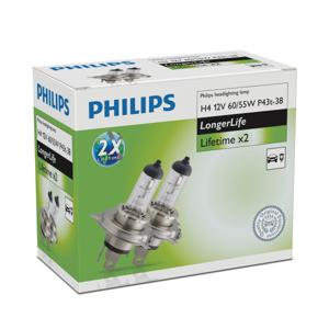 Philips LongerLife 12342ELC2 autolamp H4 60 W Halogeen
