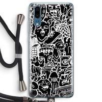 Vexx Black Mixtape: Huawei P20 Transparant Hoesje met koord
