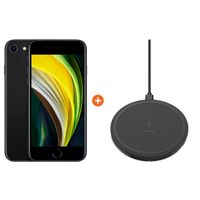 iPhone SE 64 GB Zwart + Belkin Boost Up Draadloze Oplader - thumbnail