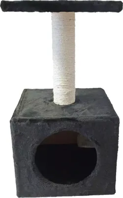 Klimmeubel Diabolo zwart, 57 cm hoog.