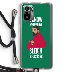 Sleigh Bells Ring: Xiaomi Redmi Note 10S Transparant Hoesje met koord