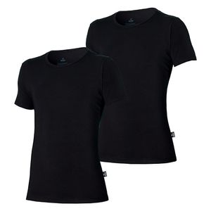 2 pak shirt Bio Katoen Apollo-XL-Zwart