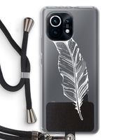 Pluim: Xiaomi Mi 11 Transparant Hoesje met koord
