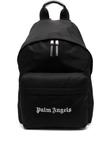 Palm Angels sac à dos à logo brodé - Noir