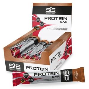 SIS Proteine Reep Melk Chocolade & Noten 12x64g - Overige artikelen - Sportvoeding - bruin - maat ONE-SIZE