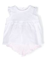 Il Gufo ensemble robe-short en lin - Blanc