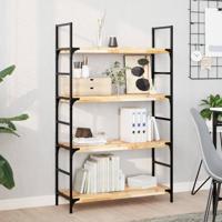 Wandschappen 3 st zwevend 100x30x4 cm onbehandeld acaciahout