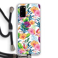 Tropisch 2: Samsung Galaxy S20 Transparant Hoesje met koord