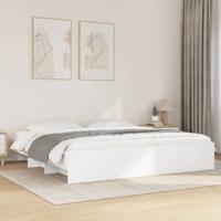 Bedframe zonder matras 180x200 cm spaanplaat wit