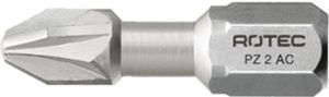 Rotec PRO Insertbit PZ 2 L=25mm C 6,3 Torsion RVS - 10 stuks - 8041002