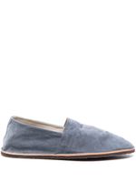 Brunello Cucinelli espadrilles en daim à bout en amande - Bleu