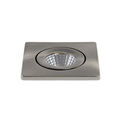 LED-inbouwspot Locco RVS 3W dimbaar