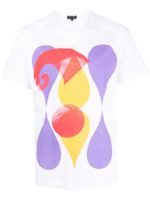 Comme des Garçons Homme Plus t-shirt à imprimé graphique - Blanc Comme des Garçons Homme Plus t-shirt à imprimé graphique - Blanc