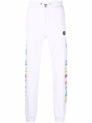 Philipp Plein pantalon de jogging Gothic Plein - Blanc