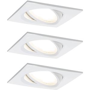 Paulmann 93678 LED-inbouwlamp Set van 3 stuks 18 W Wit (mat)