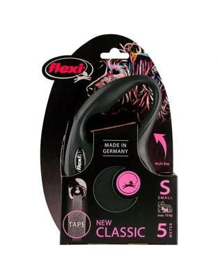 Flexi Flexi New Classic Tape S Zwart 5m