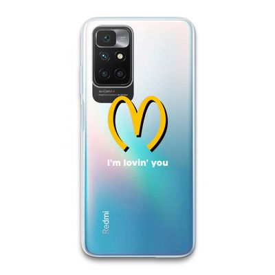I'm lovin' you: Xiaomi Redmi 10 Transparant Hoesje