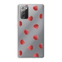 Framboosjes: Samsung Galaxy Note 20 / Note 20 5G Transparant Hoesje