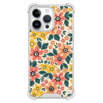 iPhone 14 Pro Max shockproof hoesje - Blossom
