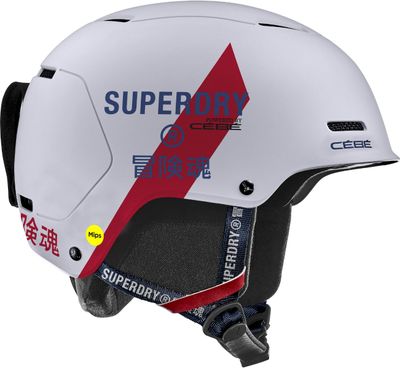 Cébé Pow MIPS x Superdry skihelm - Mat Wit - 56-58 cm Cébé Pow MIPS x Superdry skihelm - Mat Wit - 56-58 cm