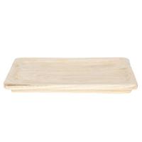 Clayre & Eef Decoratie Dienblad 41x28x4 cm Bruin Hout Rechthoek