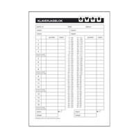 Basic Scoreblok klaverjassen 5 blok van 50 vel