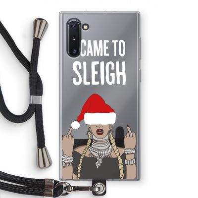 Came To Sleigh: Samsung Galaxy Note 10 Transparant Hoesje met koord