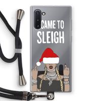 Came To Sleigh: Samsung Galaxy Note 10 Transparant Hoesje met koord