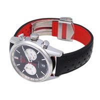 Horlogeband Tag Heuer CV211D / FC6310 Leder Zwart 20mm - thumbnail
