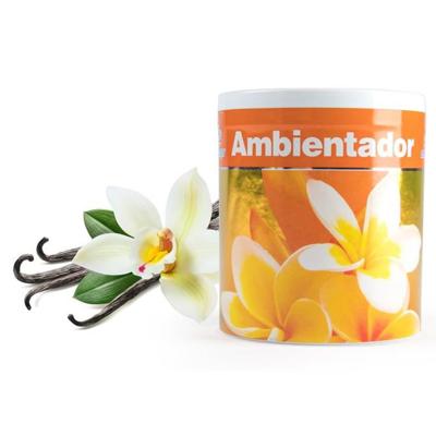 Geur gel Vanille geur - 95 gram - geur blikje - 6 x 7 cm - auto/interieurparfum/luchtverfrisser