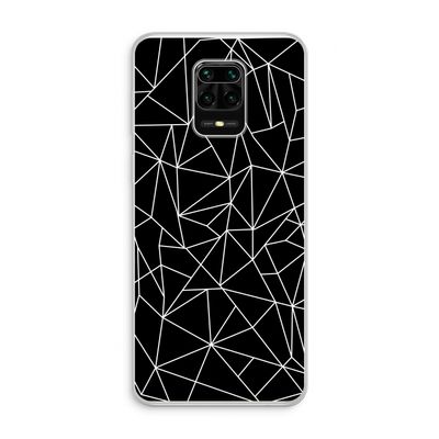 Geometrische lijnen wit: Xiaomi Redmi Note 10 Lite Transparant Hoesje