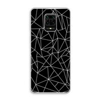Geometrische lijnen wit: Xiaomi Redmi Note 10 Lite Transparant Hoesje