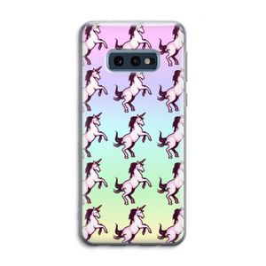Musketon Unicorn: Samsung Galaxy S10e Transparant Hoesje