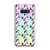 Musketon Unicorn: Samsung Galaxy S10e Transparant Hoesje