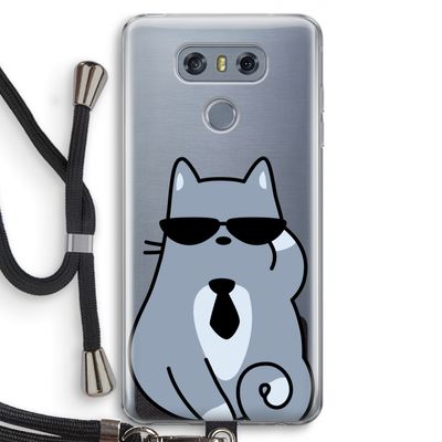 Cool cat: LG G6 Transparant Hoesje met koord