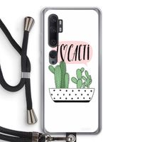 I love cacti: Xiaomi Mi Note 10 Transparant Hoesje met koord