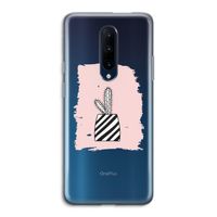 Zwart-wit cactus: OnePlus 7 Pro Transparant Hoesje Zwart-wit cactus: OnePlus 7 Pro Transparant Hoesje