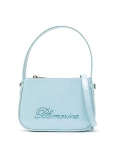 Blumarine mini sac en cuir à détail de logo - Bleu