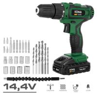 Set met boor en accessoires Koma Tools 22 Nm